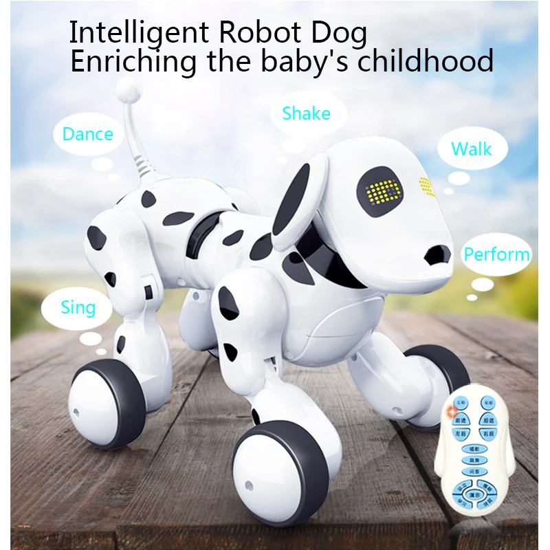 Дистанционное управление Умный Робот собака Электронный беспроводной smart pet интерактивные говорить Zoomer игрушка для детей на день рожден
