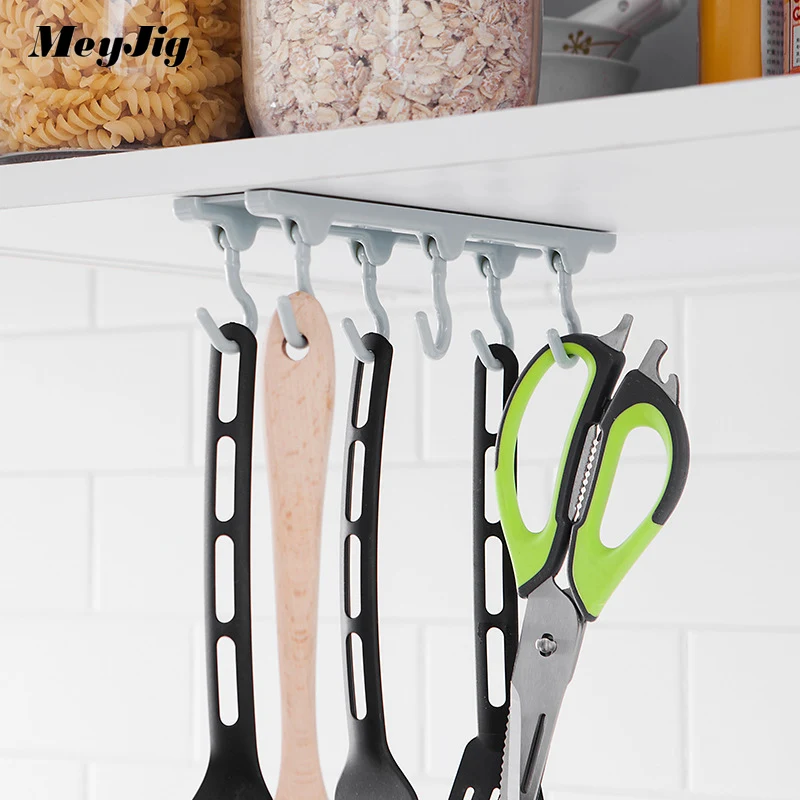 Ceiling 6 Link Hook Rotary Adhesive Row Hook Hanger Non