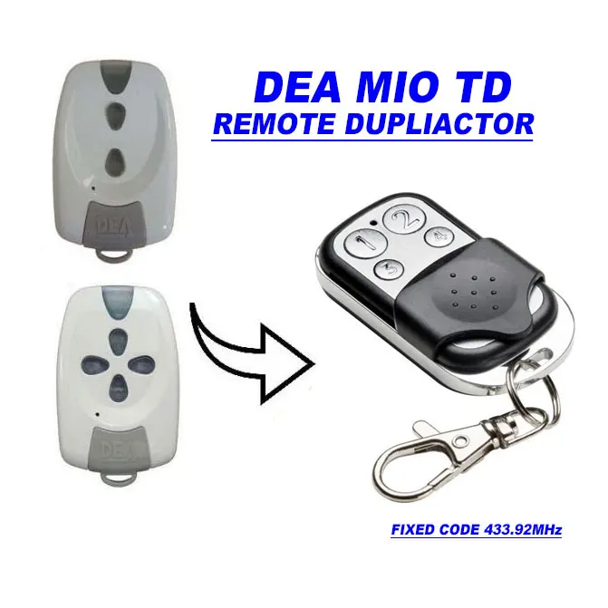 

DEA MIO TD 2/4 compatible remote control fixed code