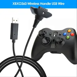 1,5 м usb кабель для зарядки для Xbox 360 беспроводной игровой контроллер игровой зарядный кабель шнур высокое качество игровой аксессуар новый