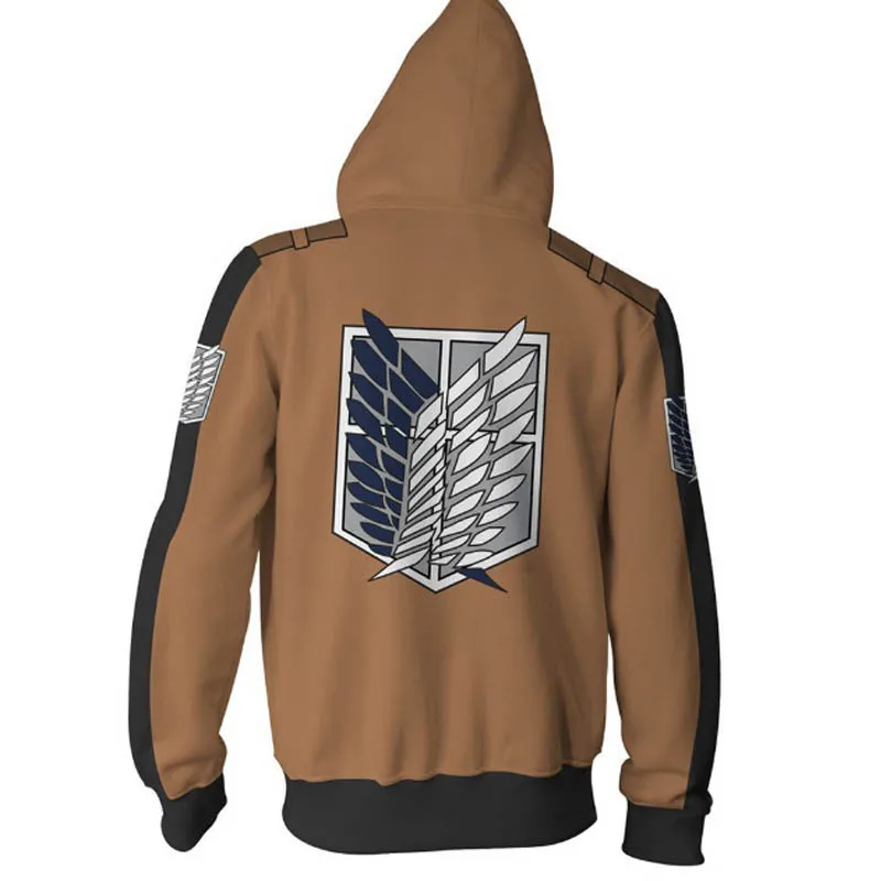 Мужские и женские костюмы для косплея из аниме Атака Титанов Levi Mikasa Eren толстовки