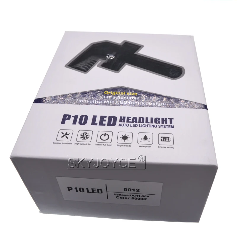 SKYJOYCE Mini P10 LED H7 Car Headlight Bulb 35W 5200LM 6000K H8H9H11 9005HB3 9006HB4 9012HIR2 P13W PSX26W LED Fog Headlamp  (12)