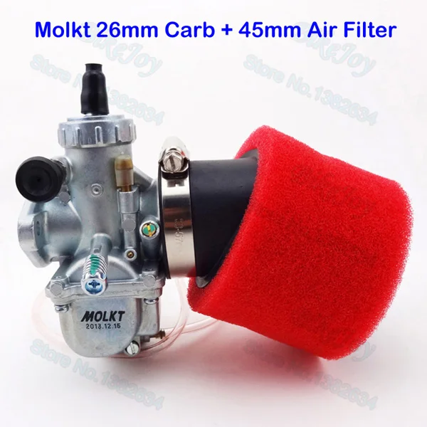 Molkt 26mm Carburetor Carb 45mm Air Filter Set For 140cc 150cc 160cc