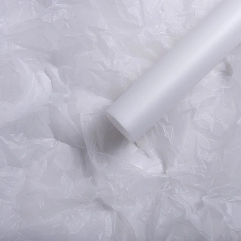 Подарочная оберточная бумага, оберточная бумага 60x60 см, Цветочная оберточная бумага для украшения дома, праздничные вечерние упаковочные бумаги - Цвет: Белый