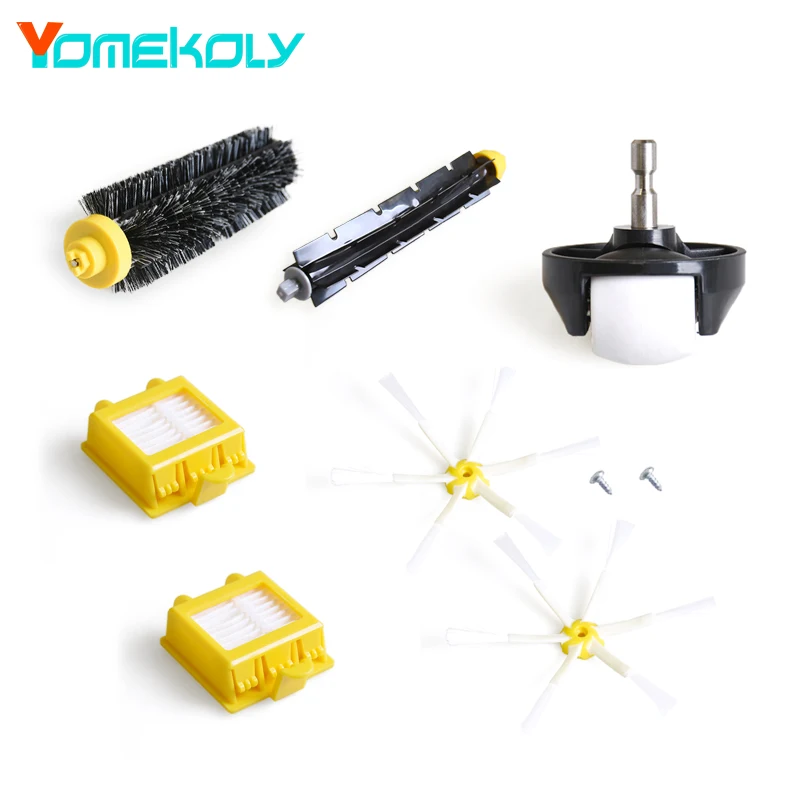 

Front Wheel Caster Side brush Hepa Filter Bristle Beater Brush for iRobot Roomba 700 Series 760 770 780 790 Vacuum Cleaner Parts