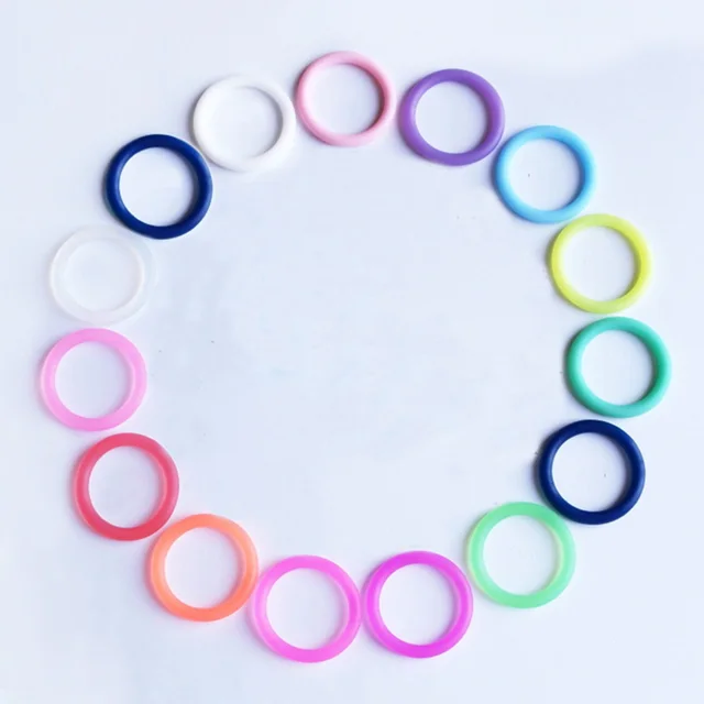 30 PCS 28MM Silicon Pacifier O Ring, Baby Pacifier Ring, BPA Free Food Grade Adapter Ring for