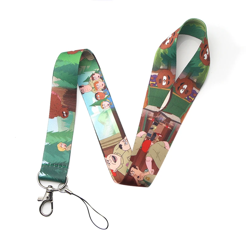 

Homegaga Brickleberry kids keychain lanyard webbing ribbon neck strap fabric id badge phone holders necklace accessories D1900