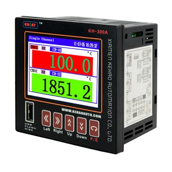 

1~6 Channel Intelligent Mini Color Paperless Recorder V mA PT100 TC Records Logging USB Relay RS485 Optional