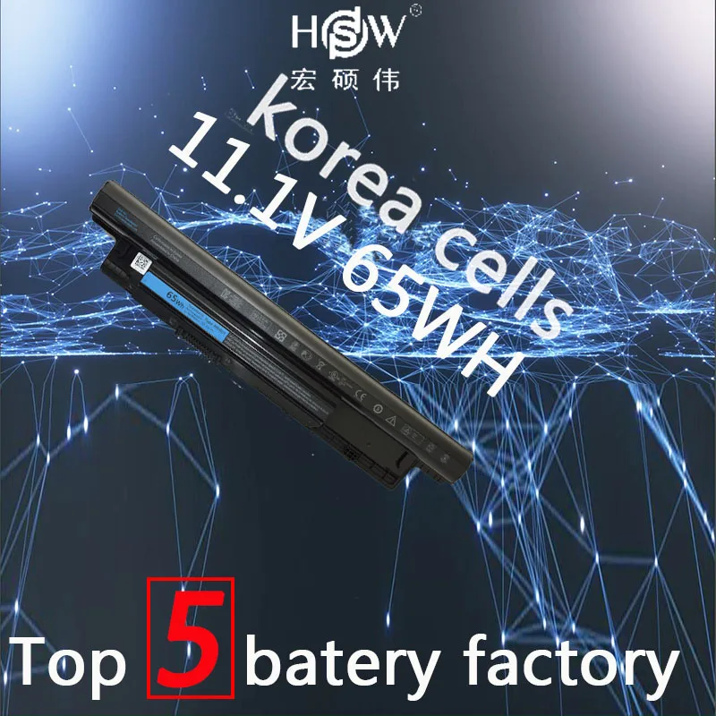 

original battery 65WH For DELL 68DTP 312-1392 312-1433 49VTP 24DRM 312-1387 312-1390 0MF69 rechargeable battery bateria akku