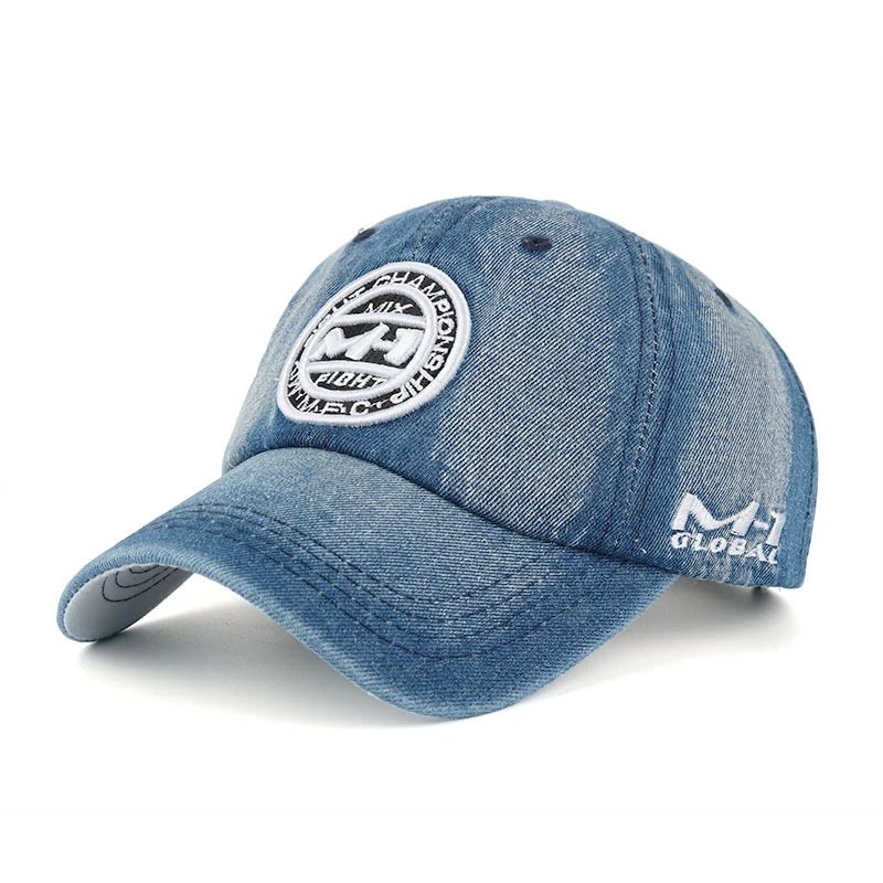 Women Men M1 Denim Baseball Cap Unisex Embroidery Cowboy Hat Fashion Casual Male Female Hip Hop Sunscreen Caps CP0253 (5)