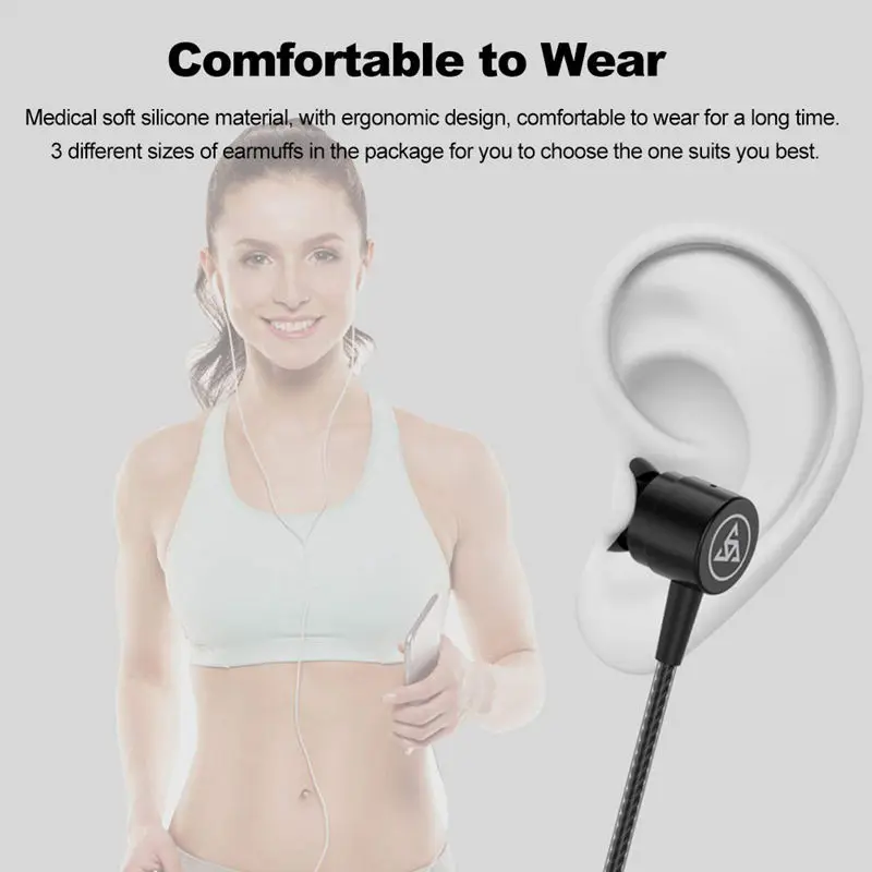 ABSQ Wired Headphone Headsets Earbuds Noise Isolating Portable In-The-Ear-Headphones For Laptop Tablet Smartphone