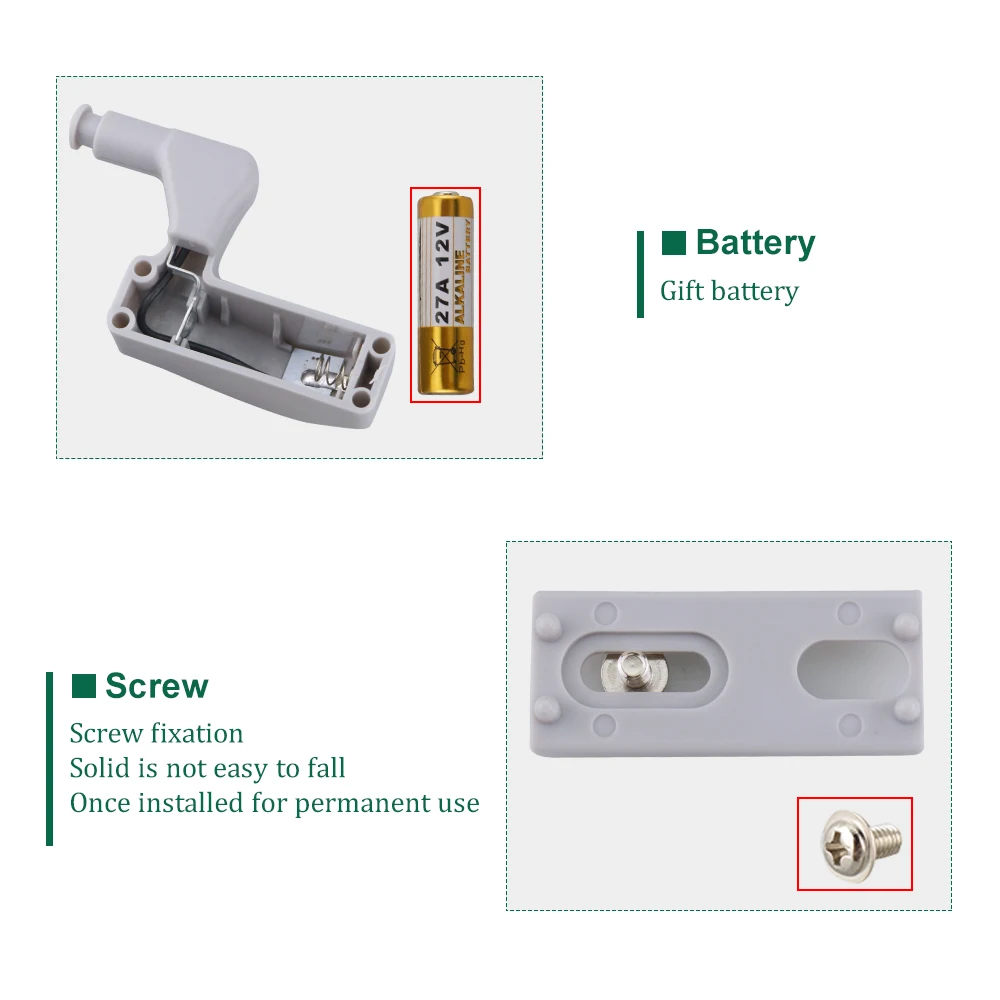 Светодиодный сенсорный светильник с внутренней петлей 6 шт. мини размер кухонный