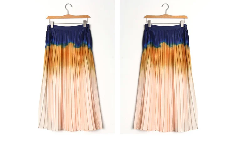 IRINAY120 2019 сезон: весна-лето новая коллекция оригинальный принт повседневные толстовки и плиссированная юбка комплект для женщин