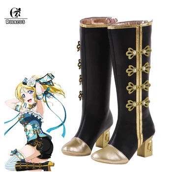 

ROLECOS LoveLive Cosplay Shoes Kotori Minami Boots Tojo Nozomi Cosplay Love Live Cheongsam Custom Size Made