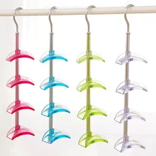 Tie organizer rotating hook tie rack high quality plastic tie storage with big hook hot sale belt holder useful belt organizer