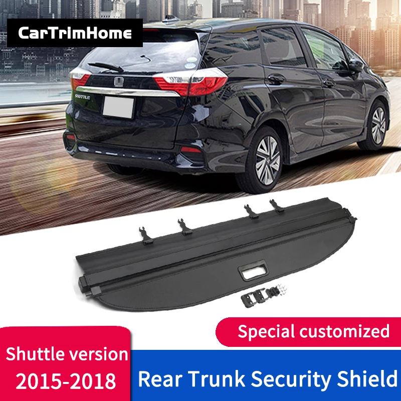 

Rear Trunk Accessories For Honda Shuttle 2015 2016 2017 2018 2019 Black Rear Cargo Trunk Shade Security Cover car styling