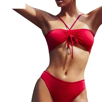 

JAYCOSIN 2019 Spring Sexy Womens Push-Up Padded Bra Striped Print Bathing Dropshiping Summer 18DCE10