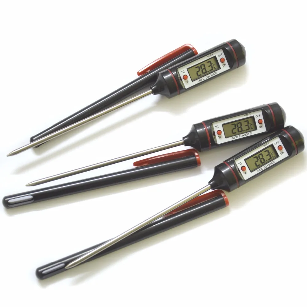 1pc WT 1 Digital Probe Termometro Stainless Steel Thermometer For Food