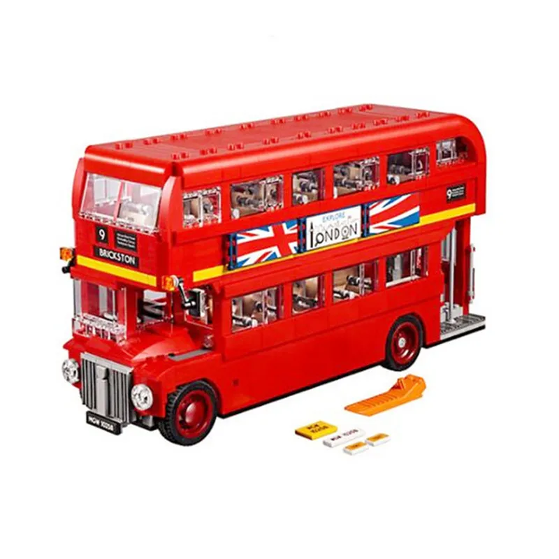 

1716pcs diy Compatible With Legoing Playmobil model Creator Expert The London Bus Building Blocks Bricks Toys for Children gifts