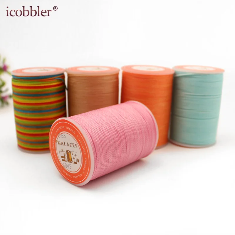 

40 Colours Can Choose Round Waxed Thread for Leather Craft Supplies Profession Tool 0.8mm Diameter Polyester Line Rope DIY 50M