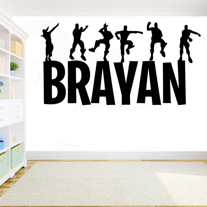 

Vinyl Wall Art Decal Xbox Gamer Personalised name wall sticker Fortress night video game decals Customized For Kids Bedroom G930
