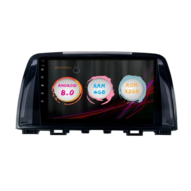 Фото JSTMAX 9 &quotAndroid 8 0 Автомобильный GPS радио плеер для Mazda 6 Atenza 2013-2015 4G + 32G Восьмиядерный