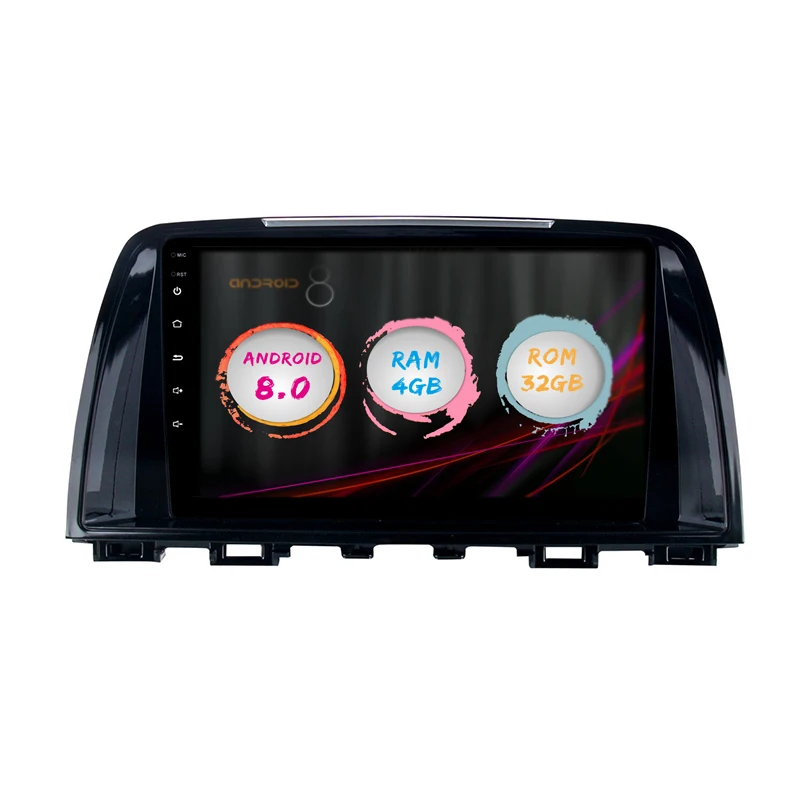 JSTMAX 9 &quotAndroid 8 0 Автомобильный GPS радио плеер для Mazda 6 Atenza 2013-2015 4G + 32G Восьмиядерный
