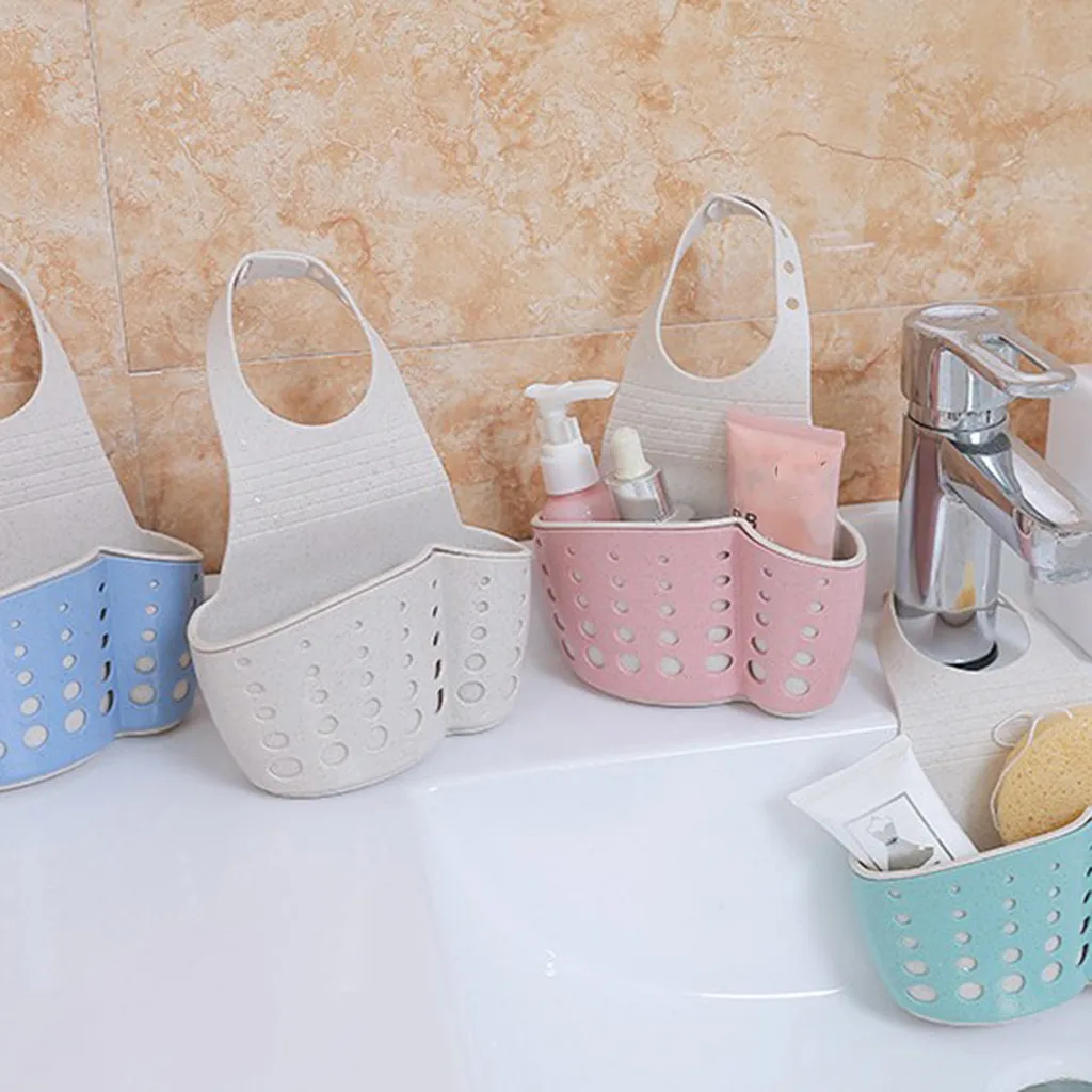 

ISHOWTIENDA 2019 Kitchen Drainage Shelf Multifunctional Dishwashing Sponge Storage Rack Hot sale