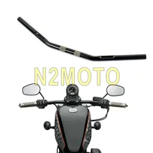 Мотоцикл черный 25 мм руль " натяжитель Ручка Бар мотоцикл для Harley Sportster XL 883 1200 железо 883 40 восемь 2007