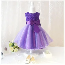 6 color girls party wear dress kids flower lace children girls elegant ceremonies wedding birthday dresses teenagers prom gowns