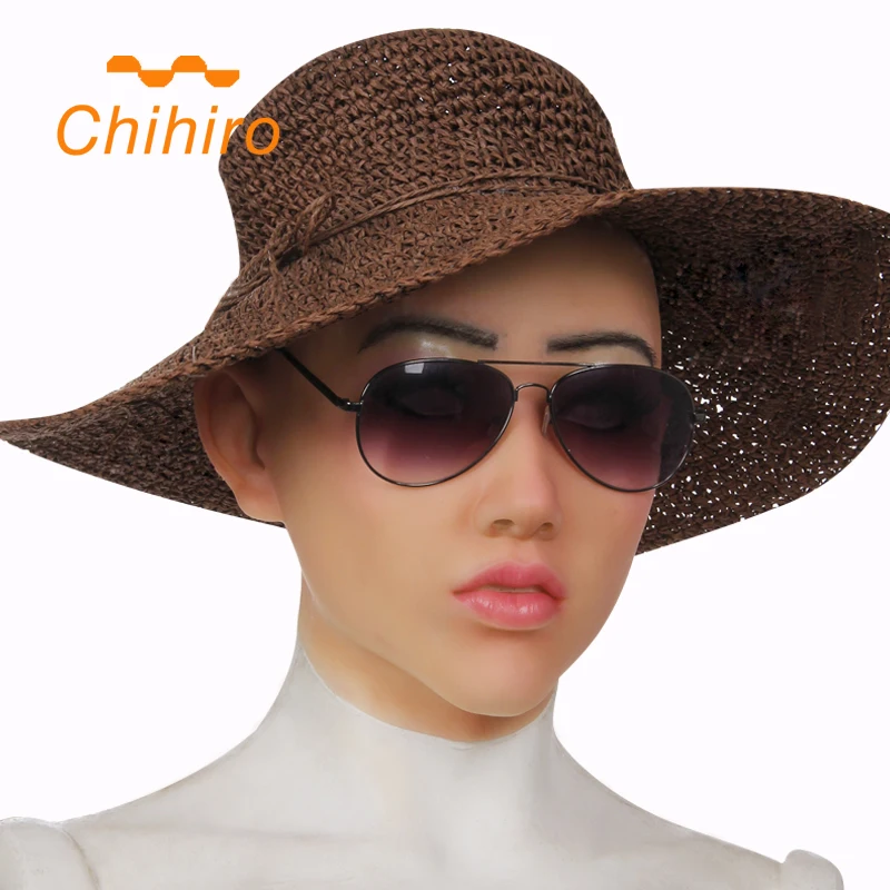 

Realistic Silicone Mask Shivell Wig Top Quality Female Headwear Masquerade for Crossdresser Goddess Face Halloween Drag Queen