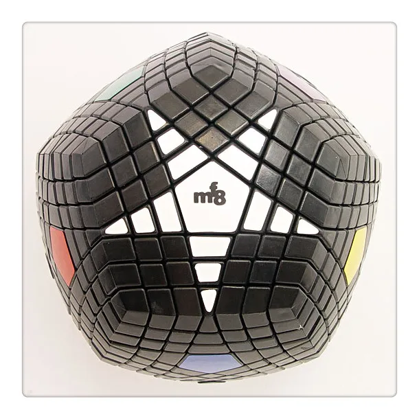MF8 Teraminx волшебный куб головоломка черный(наклеенный) 7*7 Додекаэдр черный куб магический развивающие игрушки Подарок Идея игры