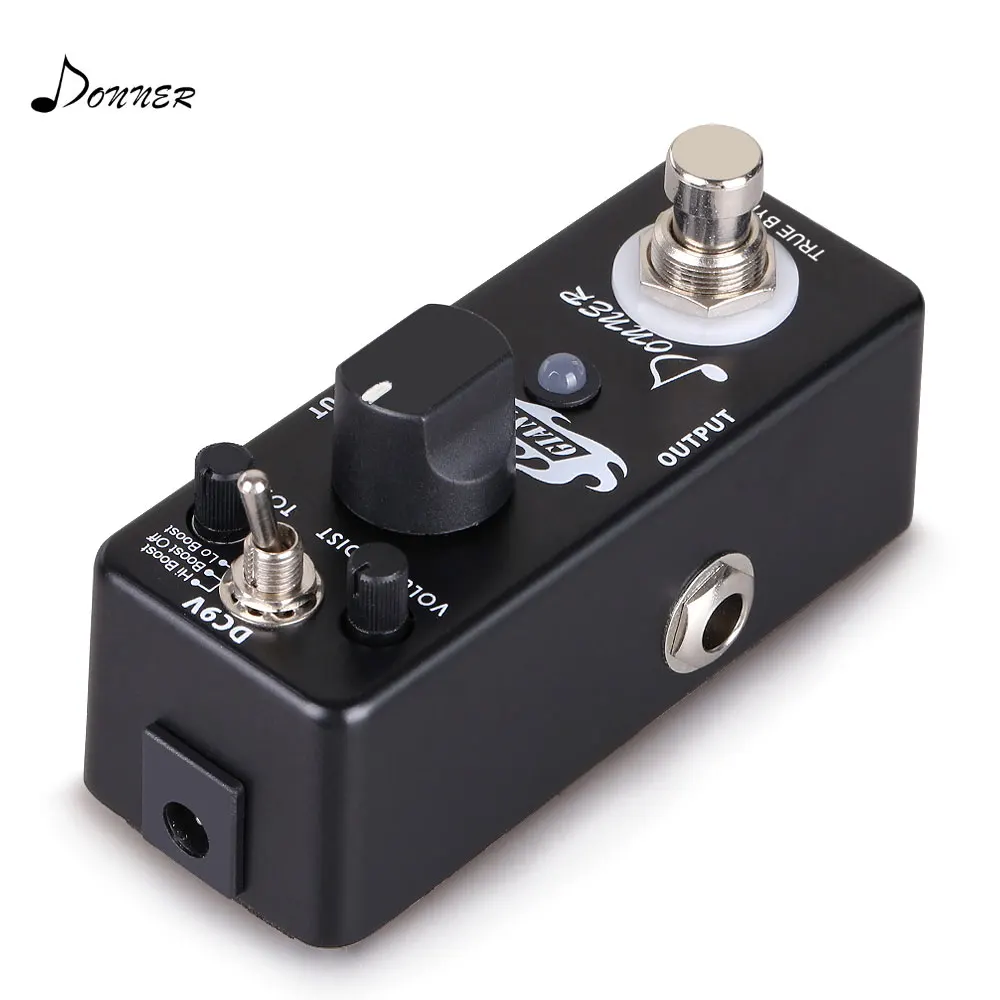 Skup Donner Mini pedał efektów do gitary Distortion Overdrive Chorus Fuzz Flanger Delay Giant Metal pedał efektów akcesoria gitarowe nowość