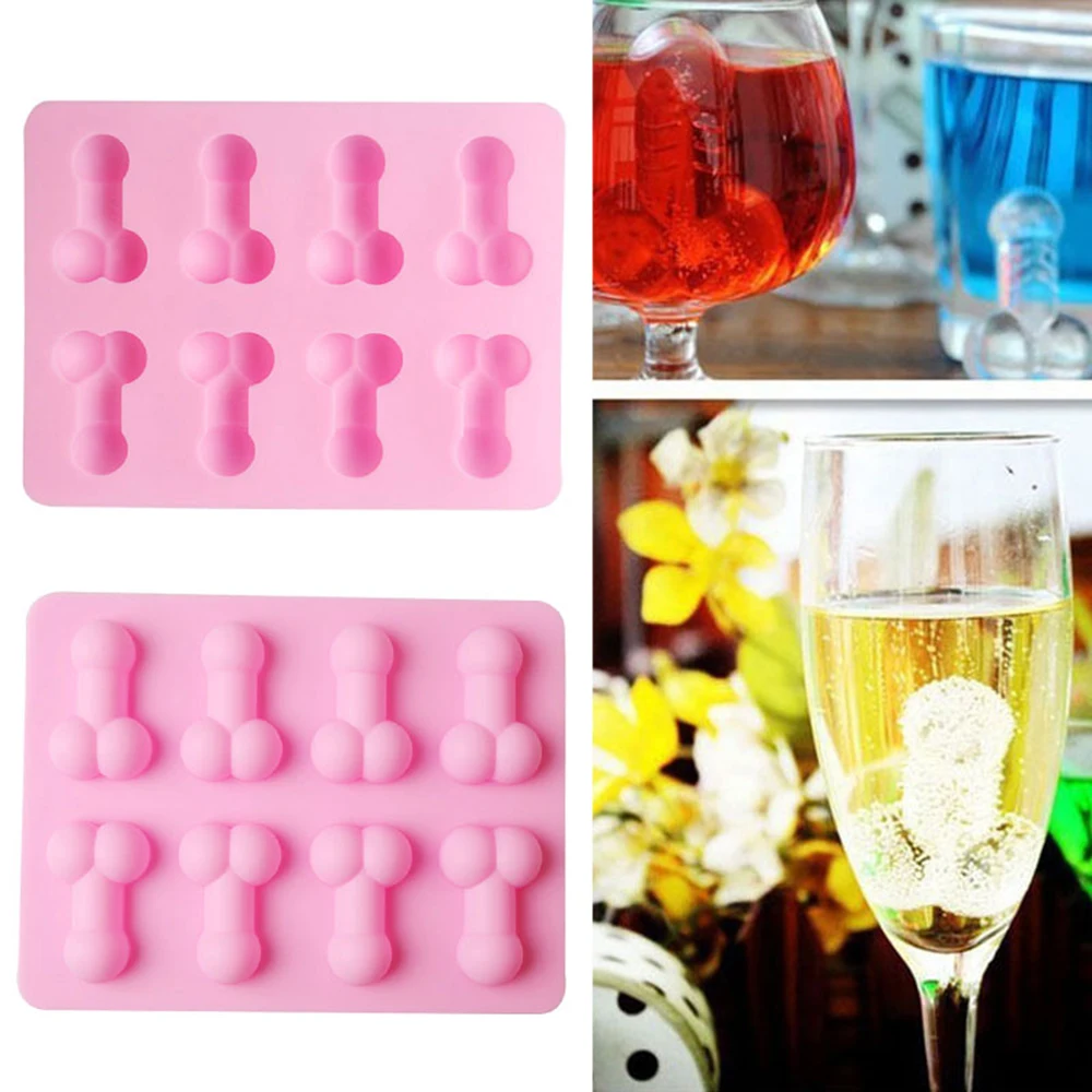 

new Sexy Penis Cake Mold Dick Ice Cube Tray Silicone Mold Soap Candle Moulds Sugar Craft Tools Bakeware Chocolate Moulds gadgets