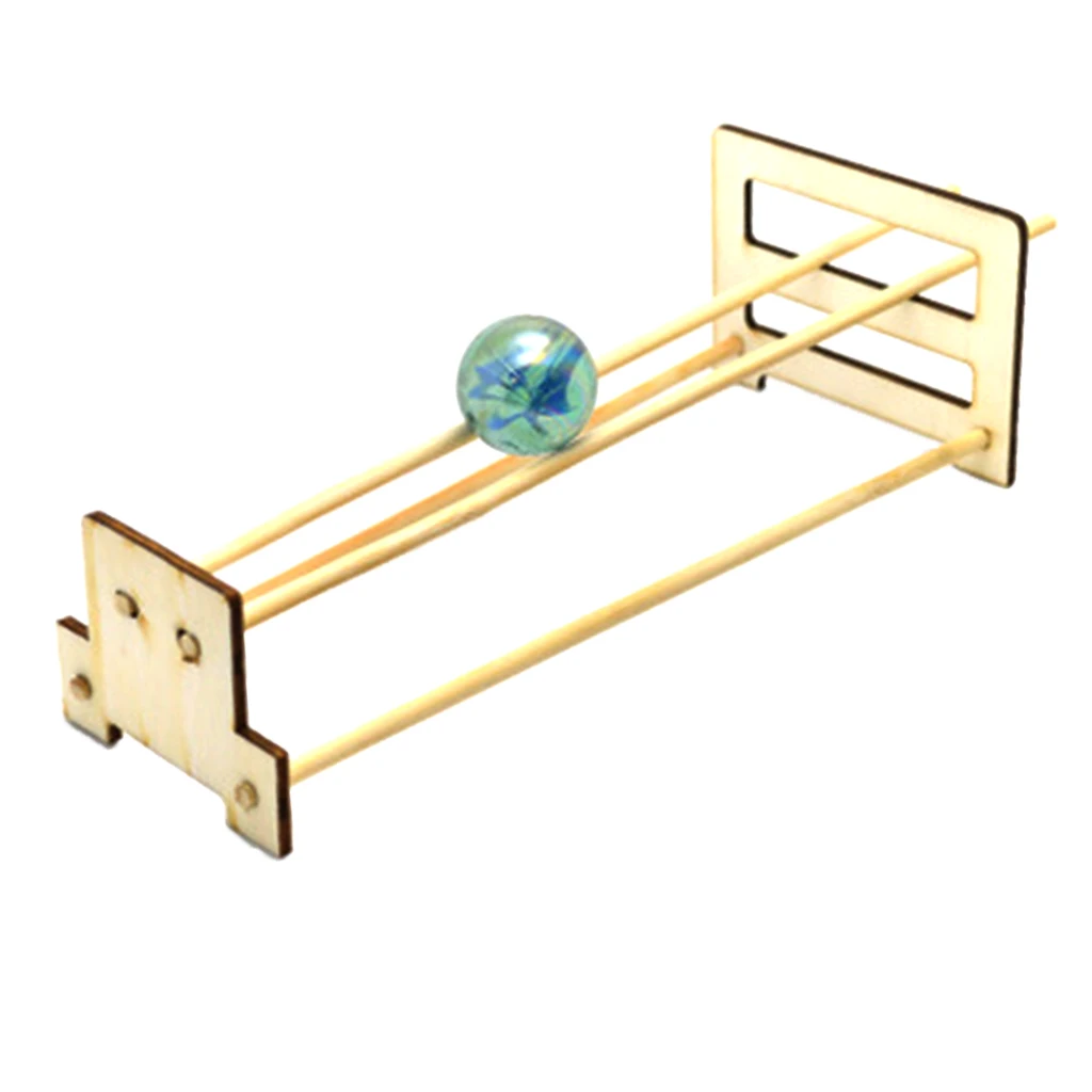 Physics Barycenter Experiment Magic Slope of Roll Up Glass Ball Puzzle Model Science Educational Student Physical Toy