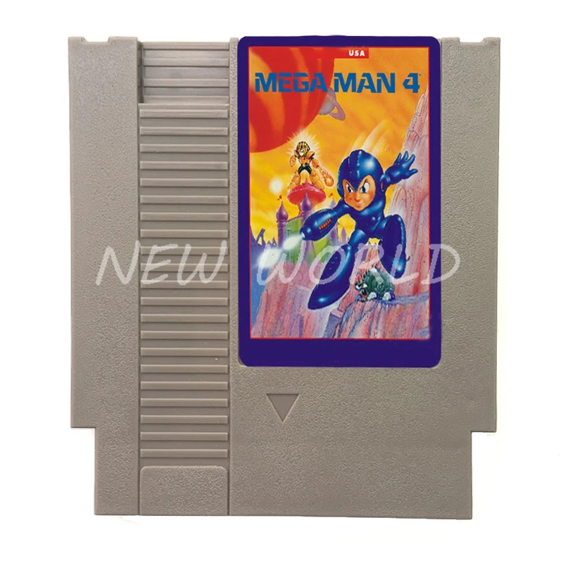 

Mega Man 4 Video Game Cartridge Card For 72 Pin 8 Bit Game Player