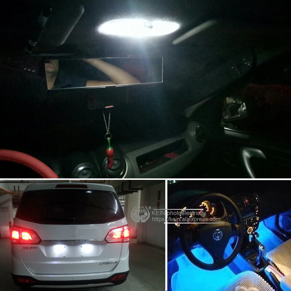 KEIN 2 шт. H21W BA9S BAX9S BAY9S H6W T4W ba9 10smd 3030 боковые габаритные огни для салона автомобиля