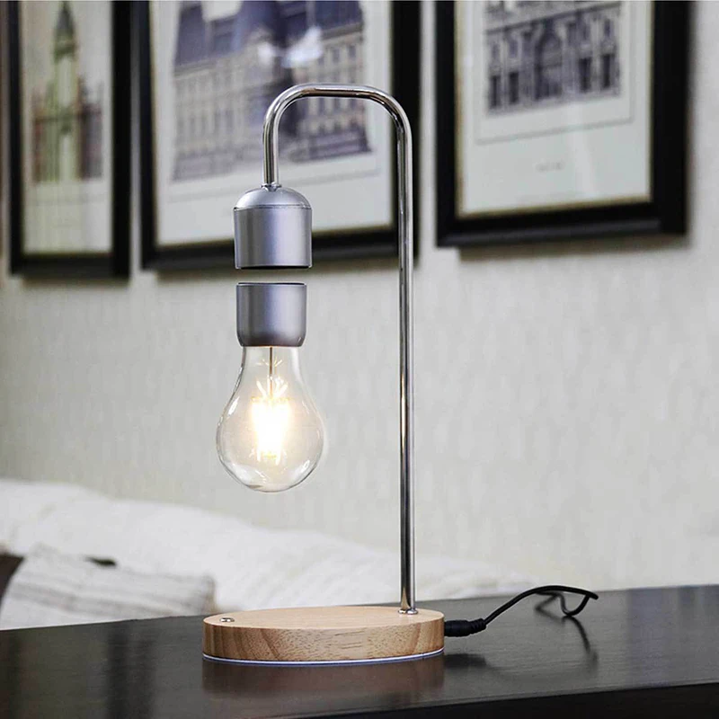 Dropshipping Magnetic Levitating Floating Bulb Desk Lamp for Unique Birthday Gifts Room Decor Night Light Home Decoration