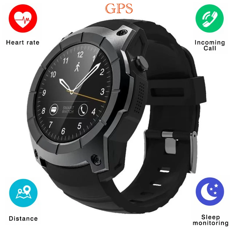 

S958 GPS Smart Watch Heart Rate Monitor Fitness Tracker Watch Pedometer Smartwatch Support SIM TF Card Waterproof Wristwatch