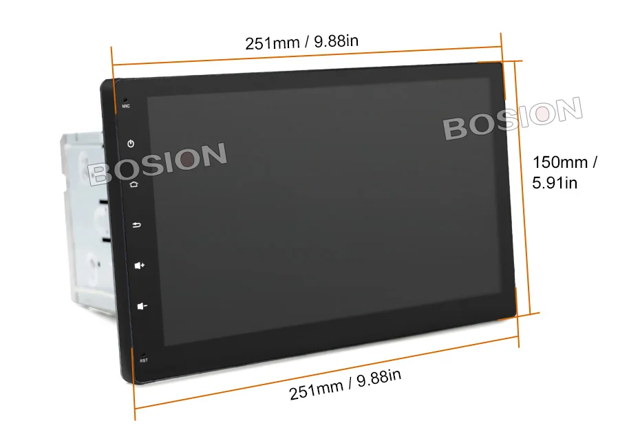 Best 32G ROM 2 din 10.1 inch Octa core Android 9.0 Car Radio GPS Navigation with capacitive screen stereo Bluetooth wifi 3g 23