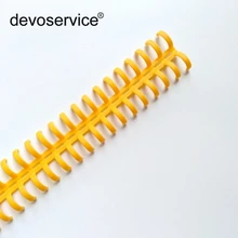 25 отверстий, Прозрачное пластиковое связывающее кольцо, болотное, связывающее кольцо, одинарное, не царапающее, пористое кольцо свободного кроя