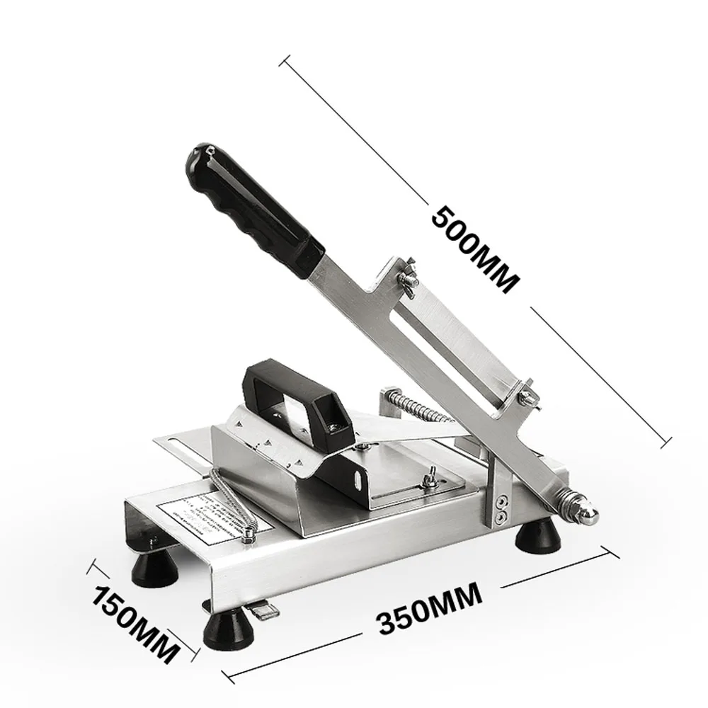 BETOHE Нержавеющая Сталь Руководство Замороженное мясо слайсер, ручка резки мяса, овощерезка машина, баранины рулоны машина