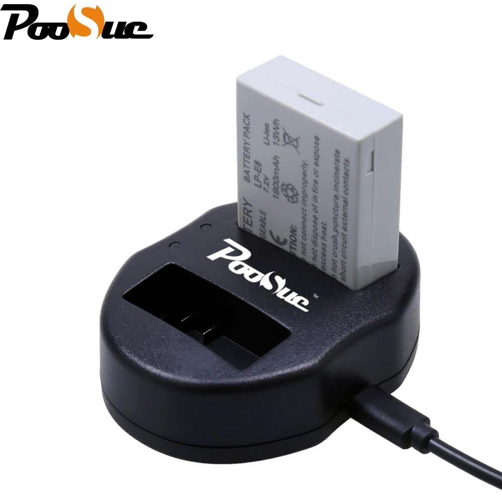 LP E8 lpe8 LP E8 Battery +USB Dual Charger for Canon 550D 600D 650D