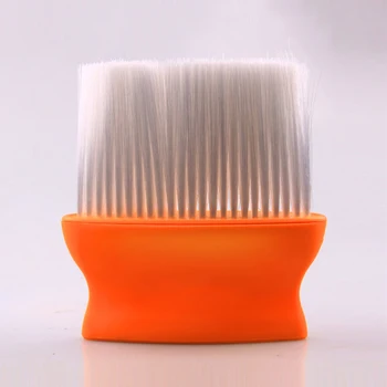 

Soft Dense Hair Face Neck Duster Brush Barber Hair Cutting Sweep Brush Best Hairdressing Shaving Orange Barber Tools UN362
