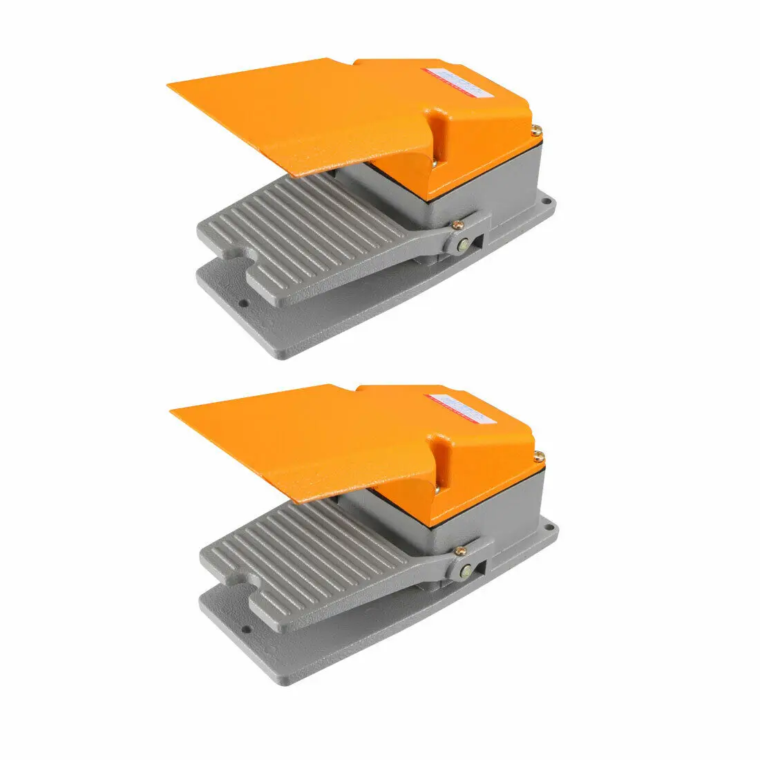 

2PCS LT4 SPDT NO NC Electric Foot Pedal Switch with Guard, Aluminum Case