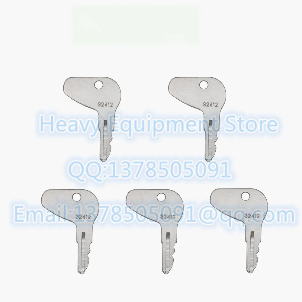 5 шт. 32412 пусковой ключ зажигания трактора для Kubota Mahindra Mitsubishi H32412 38180 31812|Ключ от
