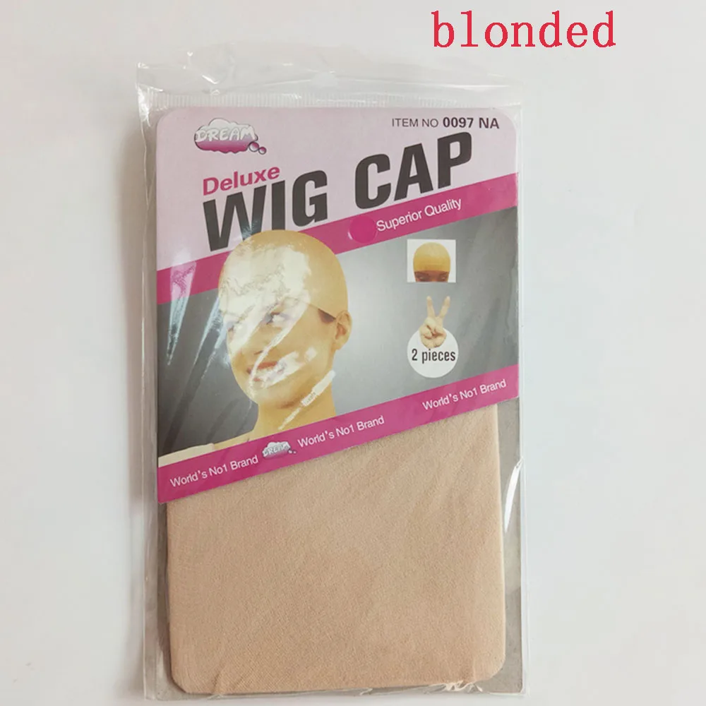 60PCS(30bags) Wig Caps For Making Wigs Stocking Wig Cap Snood Nylon Stretch Mesh In 7 Colors Weaving Cap