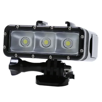 

hero5 Waterproof LED Flash Light + hero3 battery for GoPro Hero 5 4 Session 3 SJCAM sj4000 wifi xiaomi Yi Camera accessories