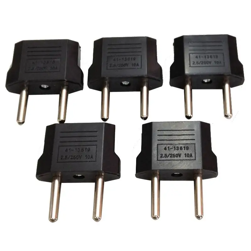 

Hot Selling 5Pcs High Quality US/USA to European Euro EU Travel Charger Adapter Plug Outlet Converter Adapter Traveling Useful