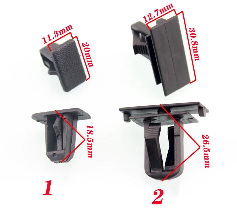 6PCS Car Threshold Slate Clips For Chrysler Cherokee JEEP Wrangler Liberty Plastic Fastenerin